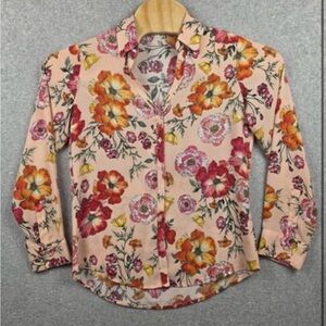 Express Portofino Women’s Floral Blouse - Size Medium
